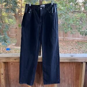 Abercrombie & Fitch Women's The 90's Relaxed Jean High Rise Black Size 14 Long